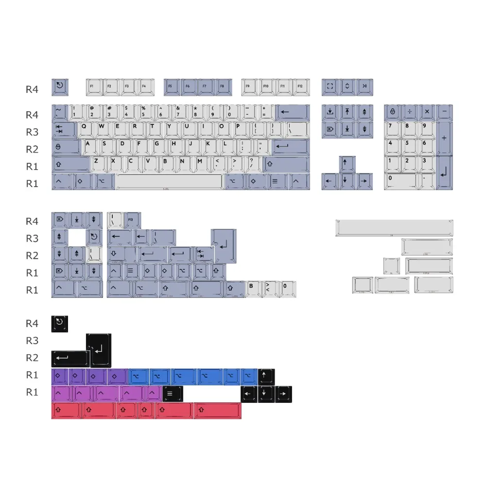 Imagem -06 - Gmk-tampão de Teclado Spark Light Conjunto Completo 178key Pbt Personalizado Perfil Cereja Keycap de Jogos para Teclado Mecânico