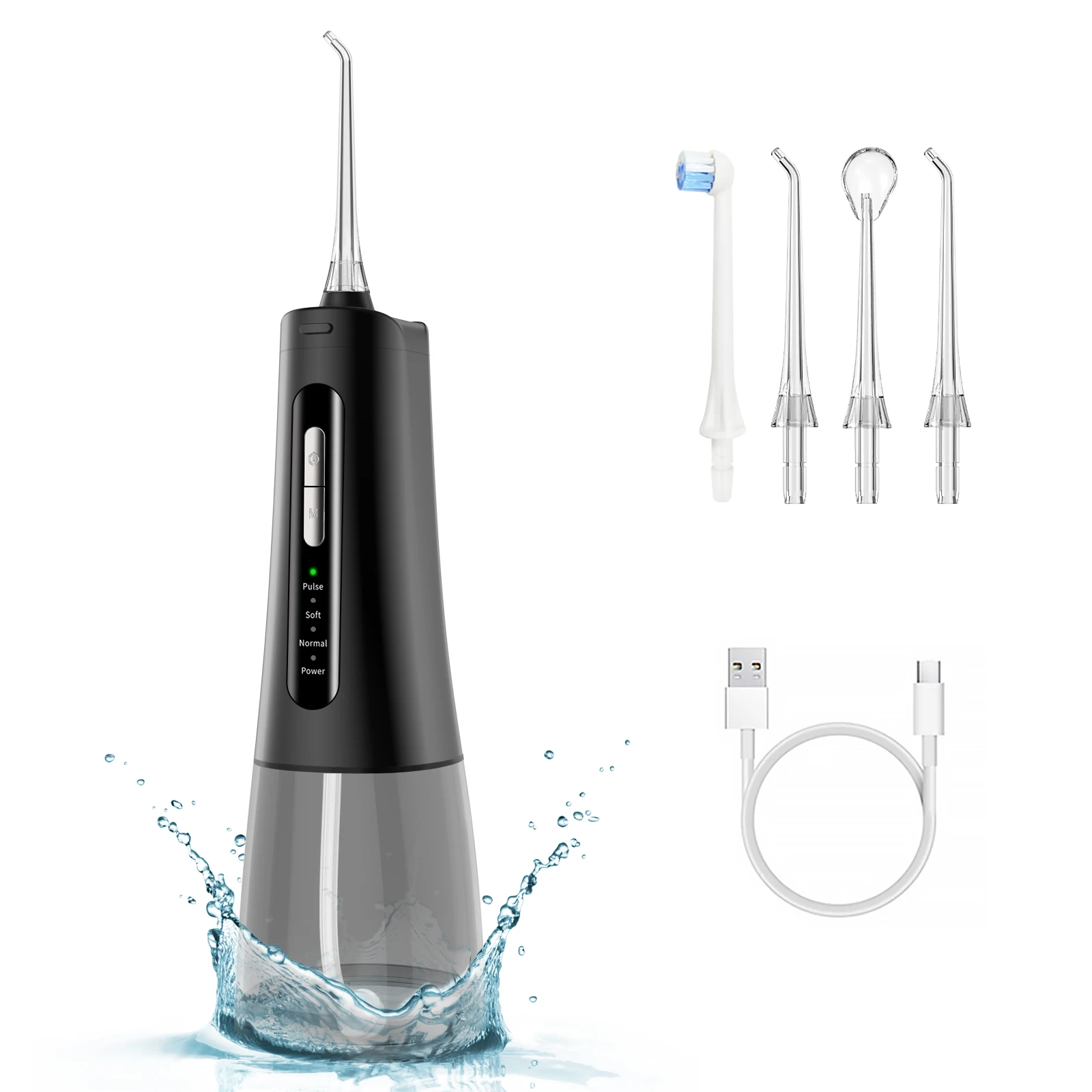 

Teeth Cleaning Portable Cordless Oral Dental Irrigator,Usb Rechargeable Electric Travel Water Jet,Foldable Water Flosser