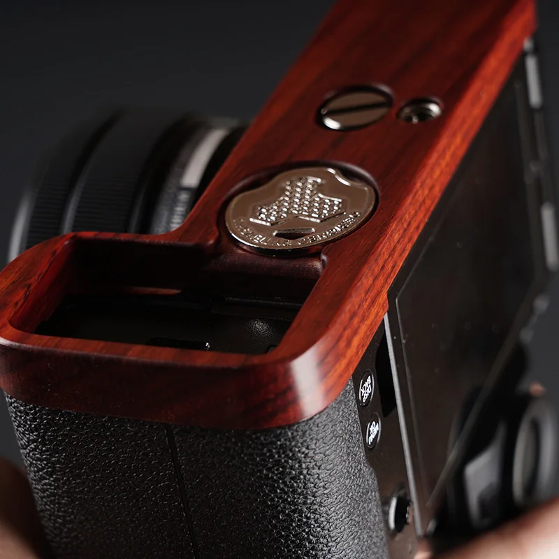 Fujifilm XS10 Solid Wood Red Sandalwood Gray ebony wood Handle Grip Handle Protects Base Ultra-light design