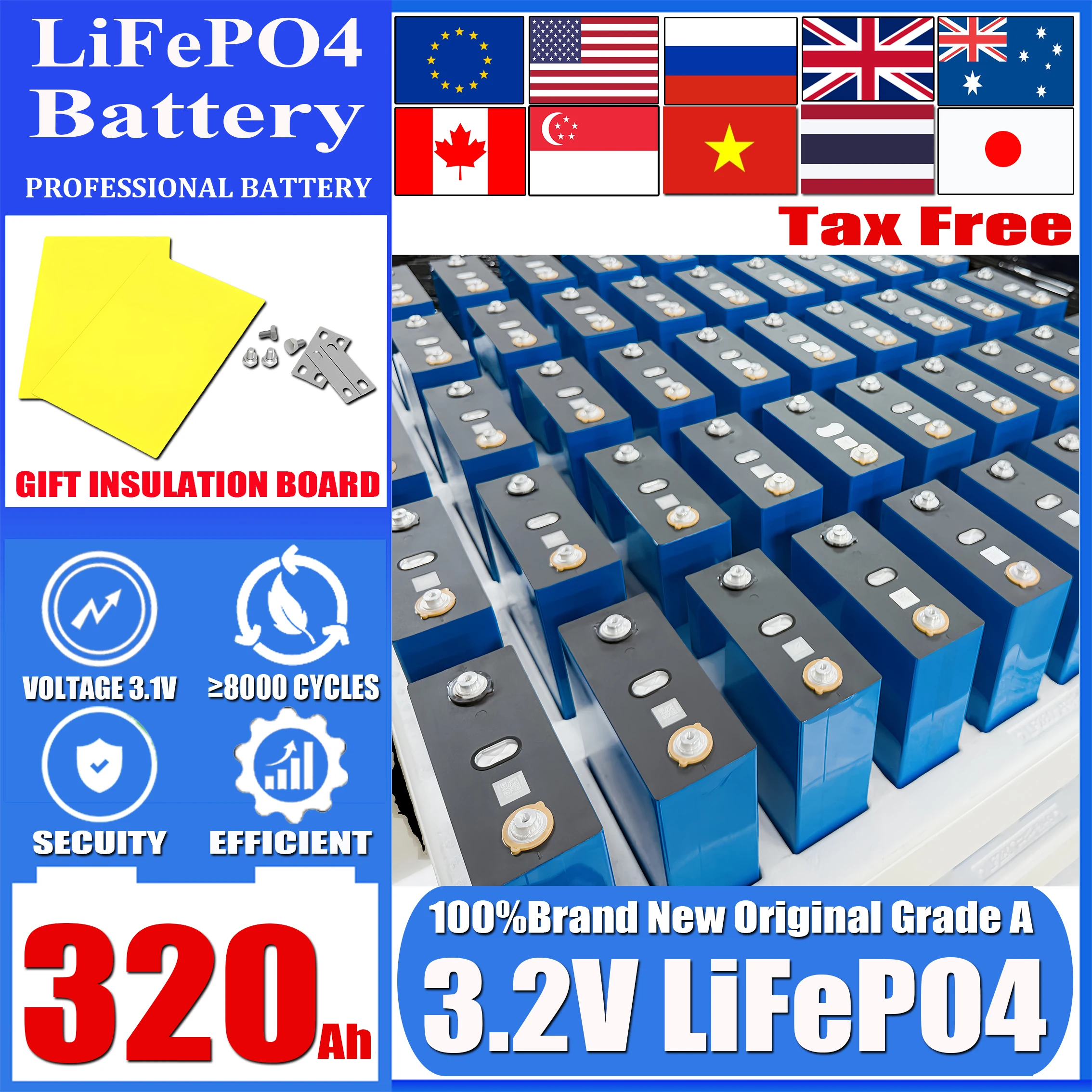 3.2V 320Ah Lifepo4 … - image