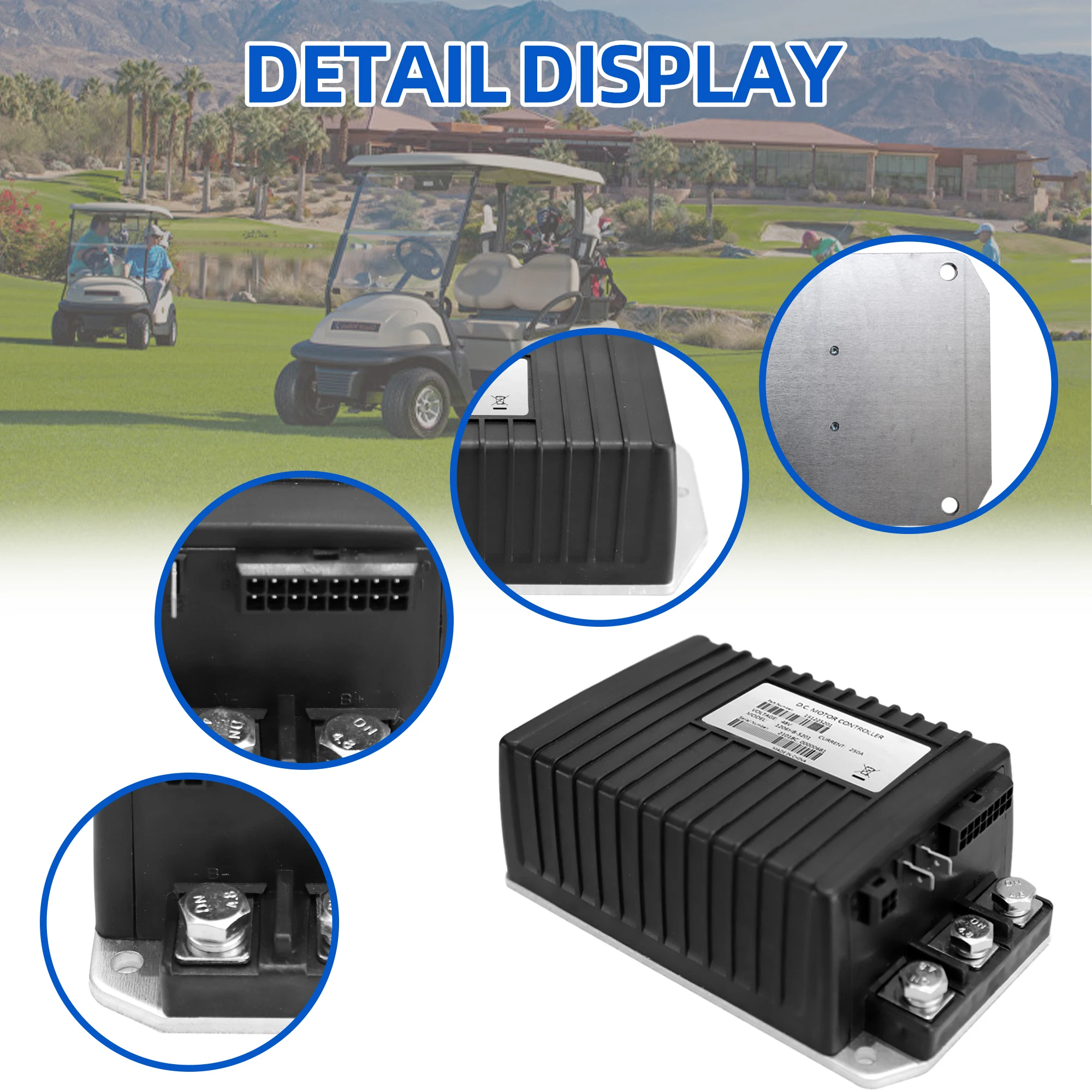 1206HB-5201 48V 250A Motor Controller 612632 สําหรับCurtis EZGO TXT Express 2010-2025 รถกอล์ฟ