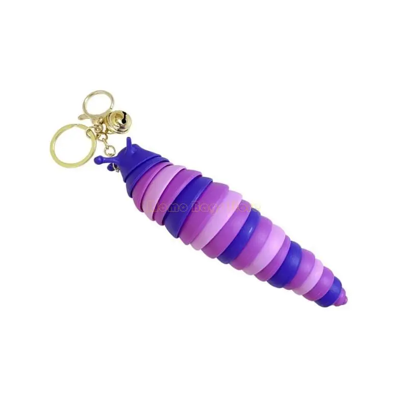 X90D Pingente Bolsa Animal Cartoon com Caterpillars Keychain Presente