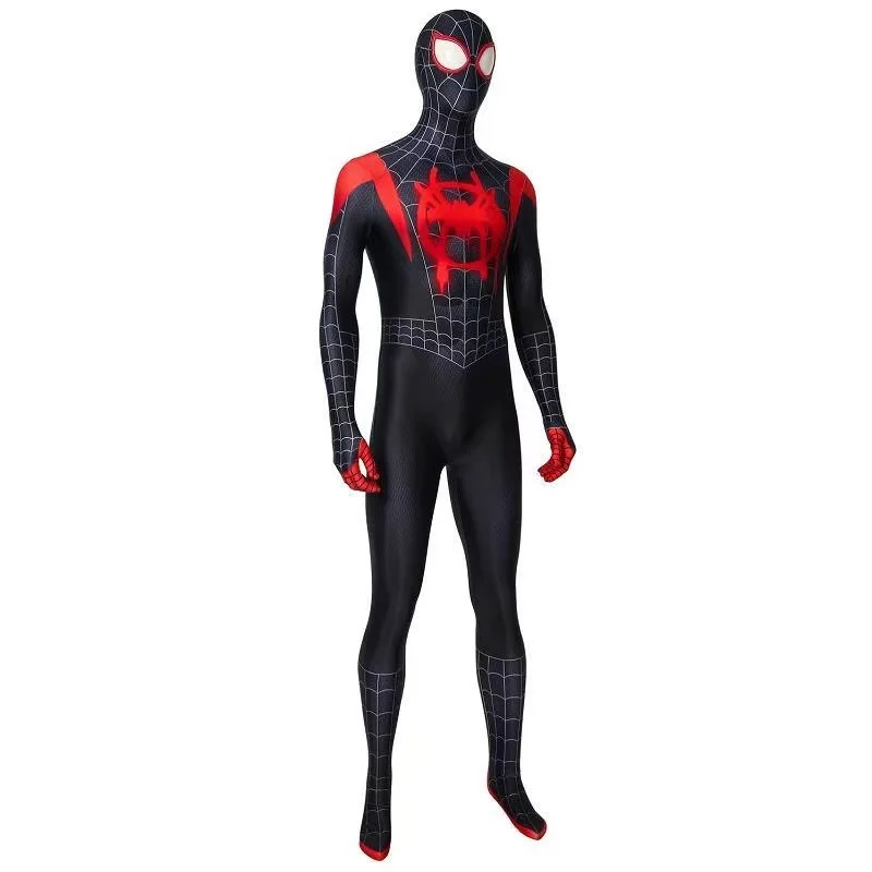 Superhelden-Cosplay-Jumpsuit Eng Anliegender Stretch-Bodysuit Halloween-Party-Kostüm Rollenspiel-Kostüm für Männer Erwachsene Karneval-Veranstaltung