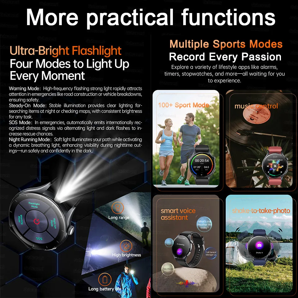 2025 جديد AI تشخيص ضغط الدم حمض اليوريك الدهون ساعة ذكية الرجال ECG + PPG الصحة بلعة BT دعوة NFC الصحة Smartwatches IOS