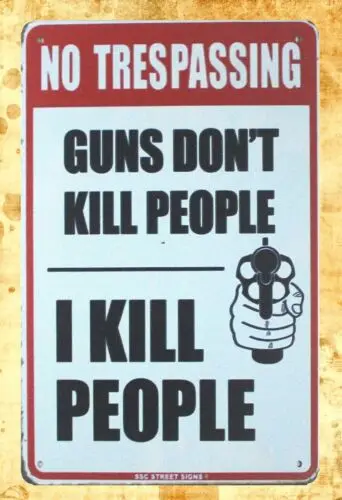 1 pcs,old signs sale No Trespassing Pro Gun 2nd Amendment tin metal sign