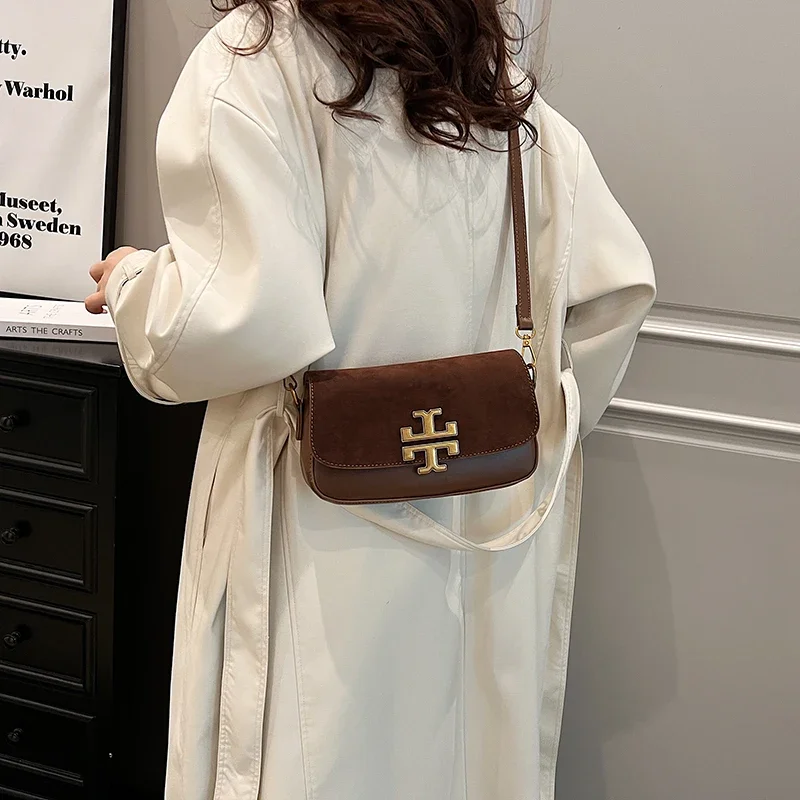 

Элегантная женская кожаная сумка через плечо Роскошная сумка через плечо Классический дизайнерский модный стиль для повседневного образа