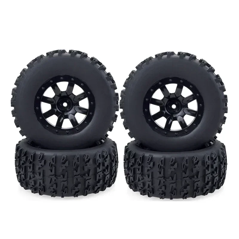 ZD Racing RC Wheel 1:10 Juego de neumáticos para camiones de recorrido corto, eje hexagonal de 12mm para Trxs Slash HPI VKAR Redcat HSP