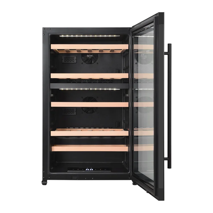 

VI50DT Luxury Wine and Beverage Coolers Wine Freezer Refrigerator Dual Zone Cooler Wine Cellar Beer Fridge Electric Inox Bottle