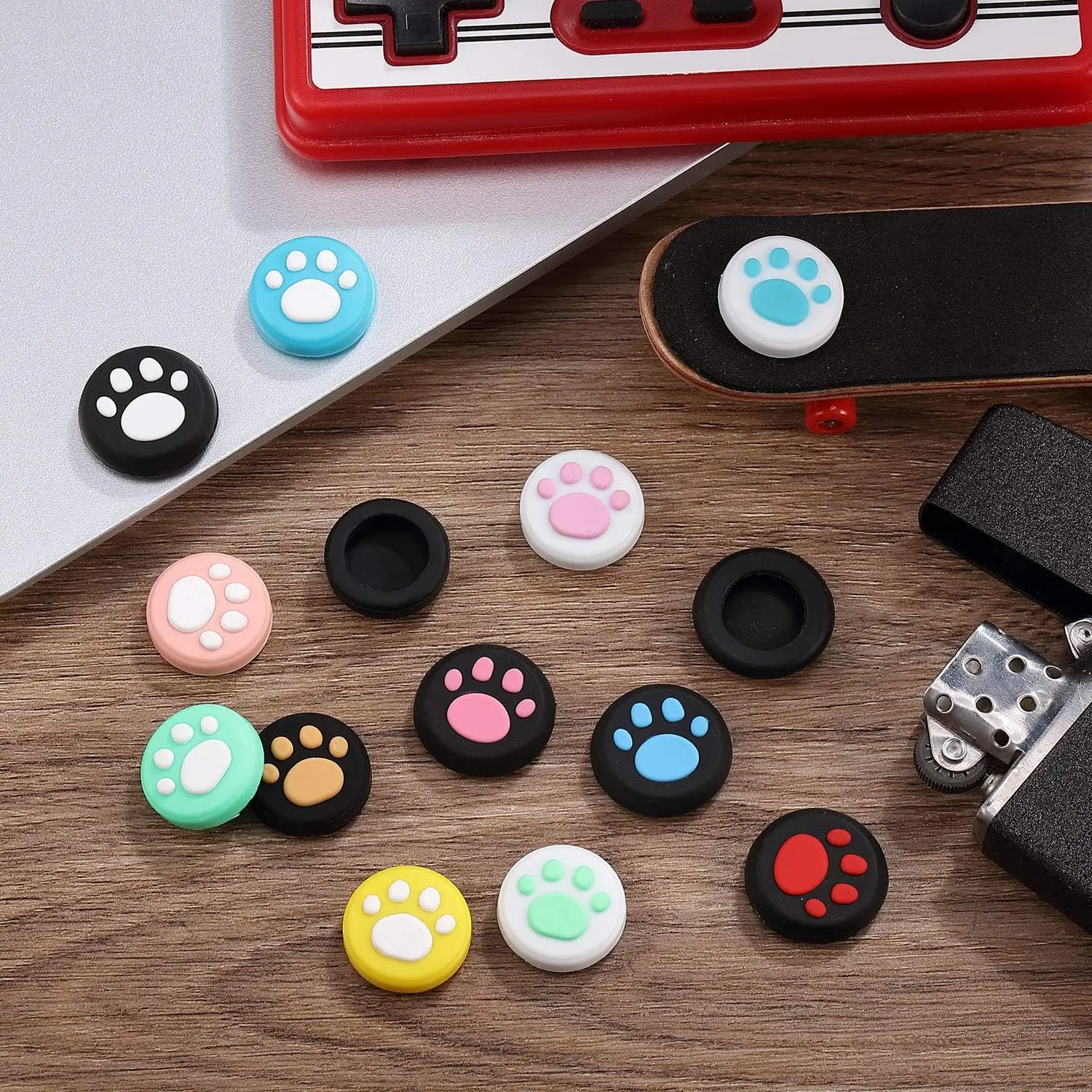 28 PCS Silicone Thumb Grip Cap Cover For Switch/OLED /LITE Game Joystick Controller Accessories Thumbstick Grip Caps