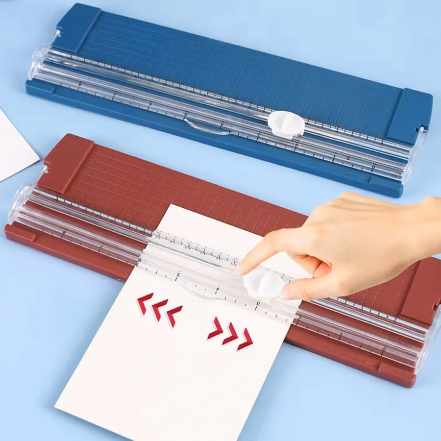 قطعة واحدة من قاطع الورق ثنائي الاتجاه متعدد الوظائف، أداة قطع عملية آلة قطع الورق المحمولة! اللوازم المدرسية والمكتبية