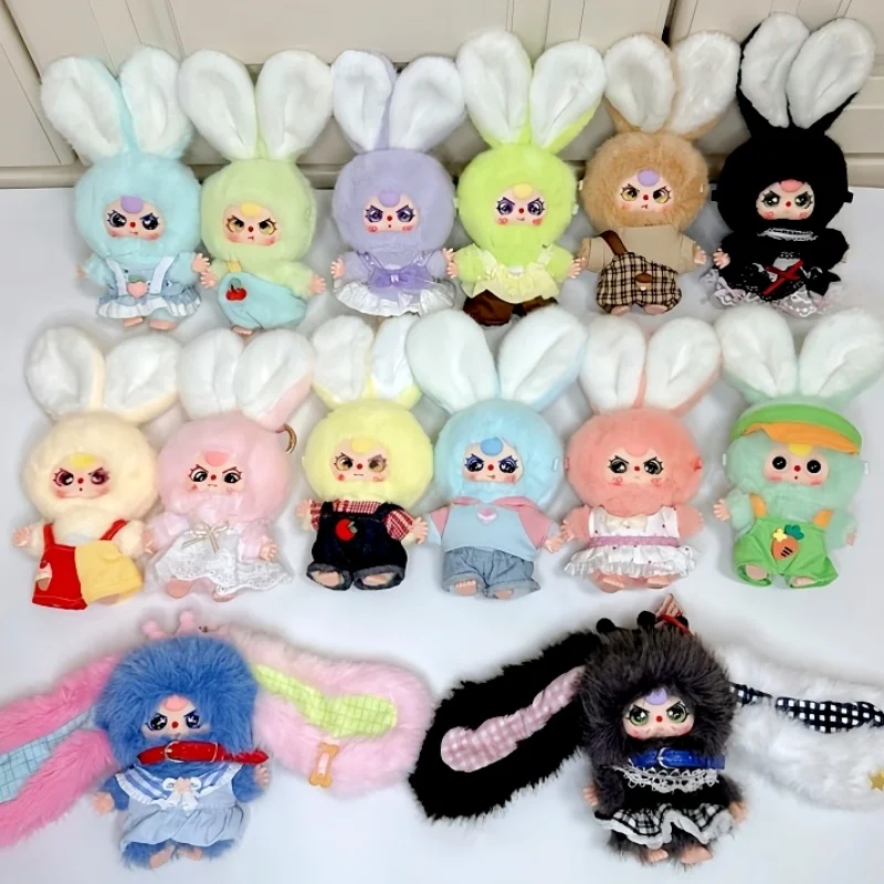 

New Original Baby Three Mini Macaron Little Rabbit Series Vinyl Blind Box Tide Play Ornament Pendant Creative Cute Doll Kid Gift