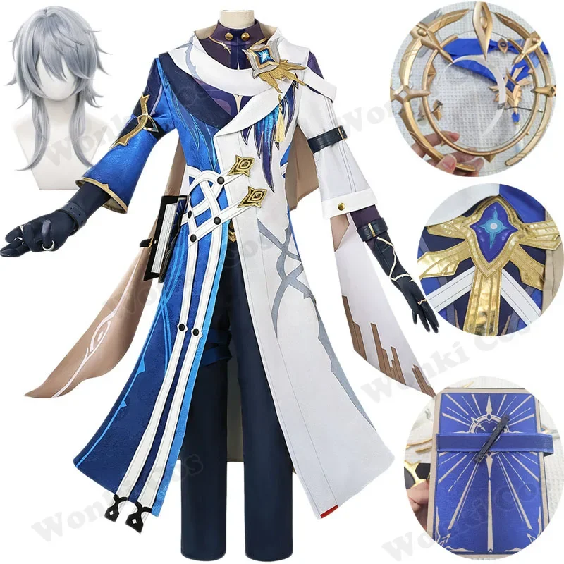 Star Rail Sunday Harmony New Skin Cosplay Costume Sunday Wig Hair Cosplay for Men Role Play Party Outfits