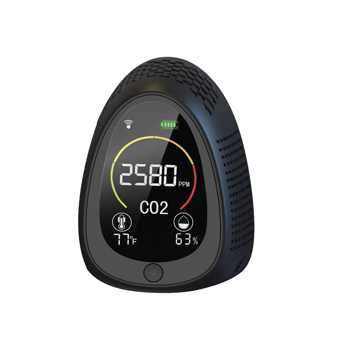 

5 in 1 Tuya Air Quality Monitor Photoelectric Carbon Dioxide Detector Fire Alarm CO2 Temperature Humidity Detector-A