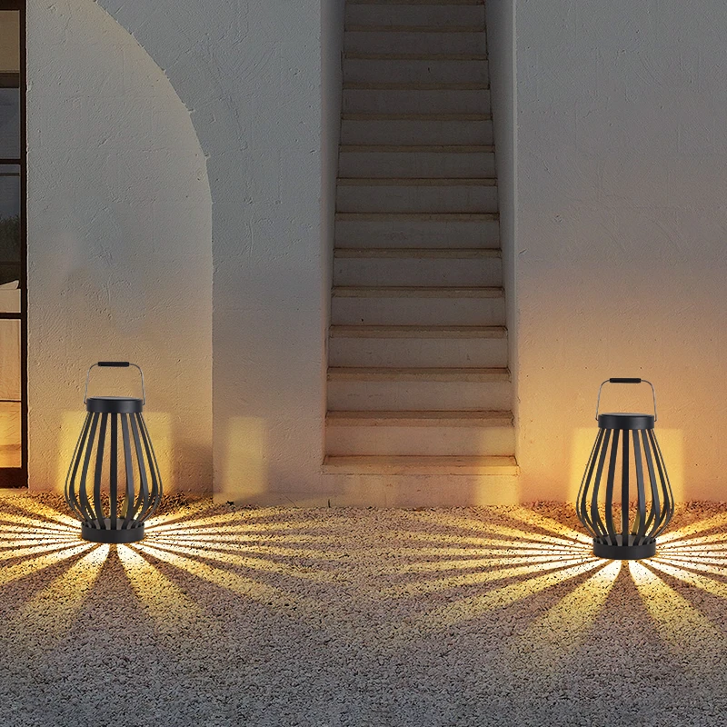 

Двор свободная ткань имитация древней китайской виллы садовый светильник для газона уличный водонепроницаемый портативный атмосферный солнечный фонарь