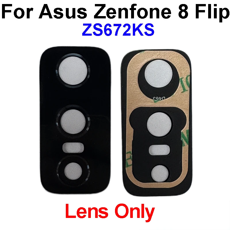 Rear Camera Glass Lens Cover For Asus Zenfone 8 Flip ZS672KL I004D Back Camera Lens Frame Holder Accessory Parts