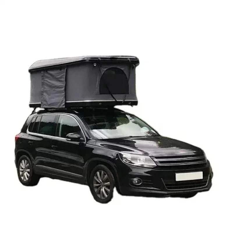 Aluminum Suv Car 4X4Outdoor Camping Fiberglass Hard Triangular Roof Top Tent Box Waterproofing With Rack