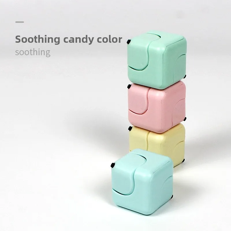 Fidget Cube Spinner, jouet anti-Stress, Mini Spinner à doigt carré, jeu de Puzzle pour adultes et enfants