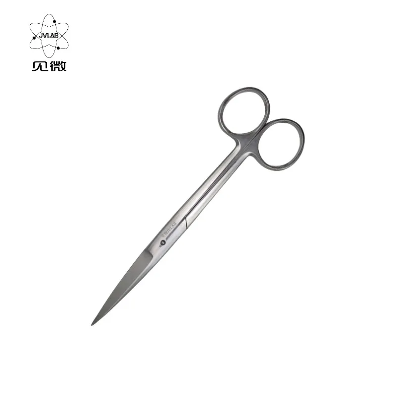 Stainless Steel Surgical Scissors Laboratory Medical Household Tissue Scissors Straight Tip For Practice Using 12.5/14/16/18cm