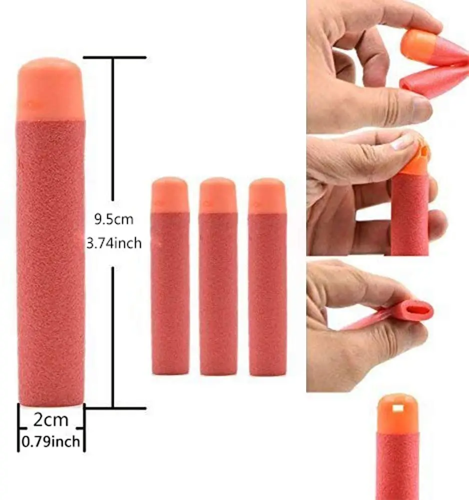 P6/30/54/60 Stück Mega für Nerf Sniper Rifle Darts Bullets Mega Foam Refill Darts Big Hole Head Bullets für Nerf Mega Kid Toy Gift