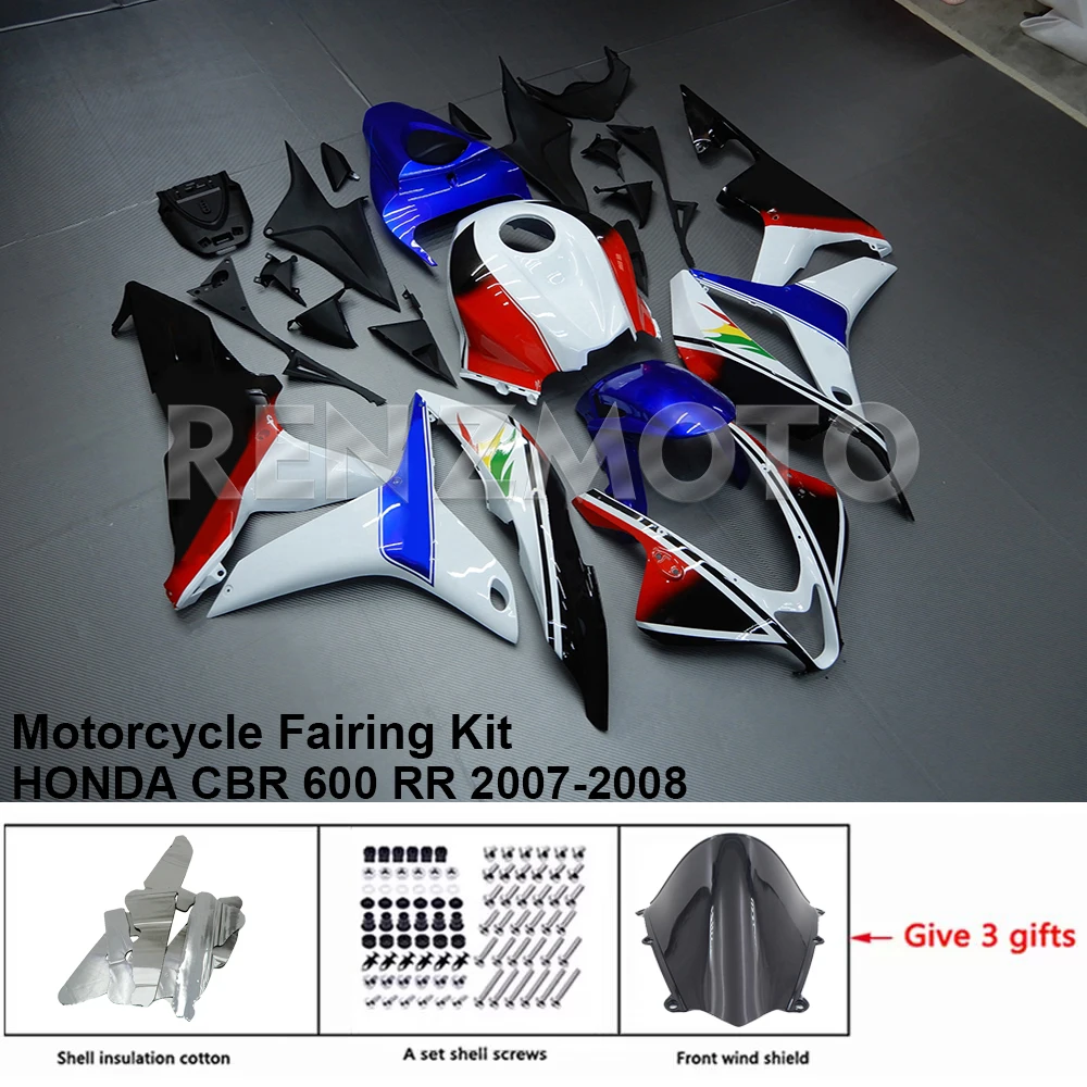 

H0607-123a Motorcycle Fairing Set Body Kit Plastic For HONDA CBR 600 RR 2007-2008 Accessories ABS Injection Bodywork