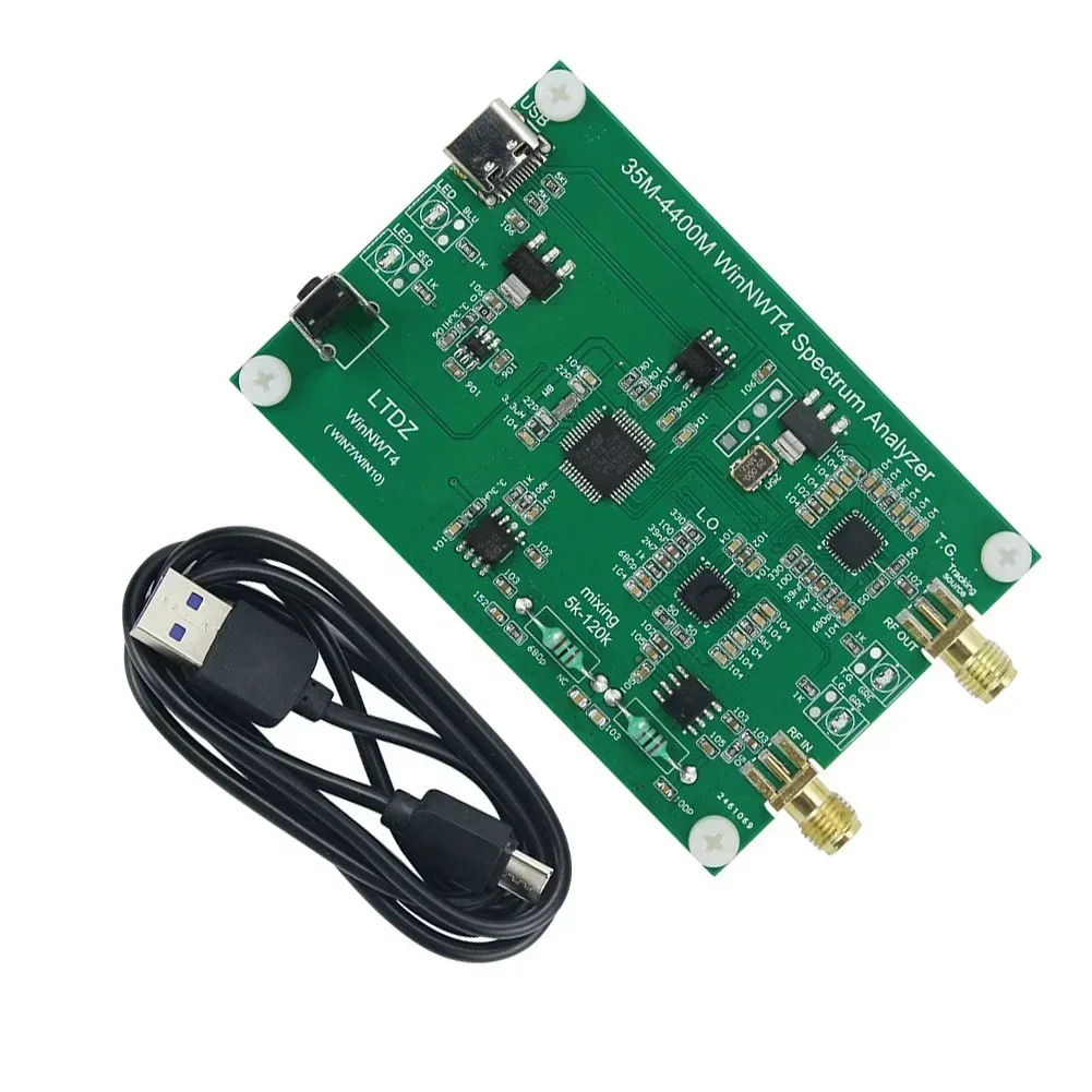 

LTDZ_35M-4400M USB Spectrum Analyzer Module Spectrum Signal Source PCB For 35-4400M RF Frequency Domain Analysis Tool