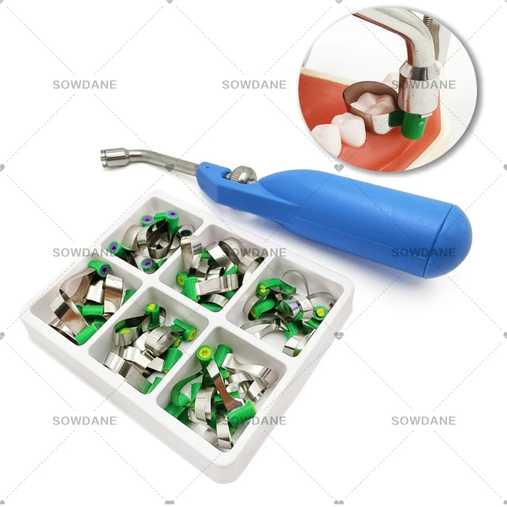 C Lab Double-Side Reel Knob Type Matrices Shaped Double-Side Steel Matrix Bands Stainless Steel with Tools