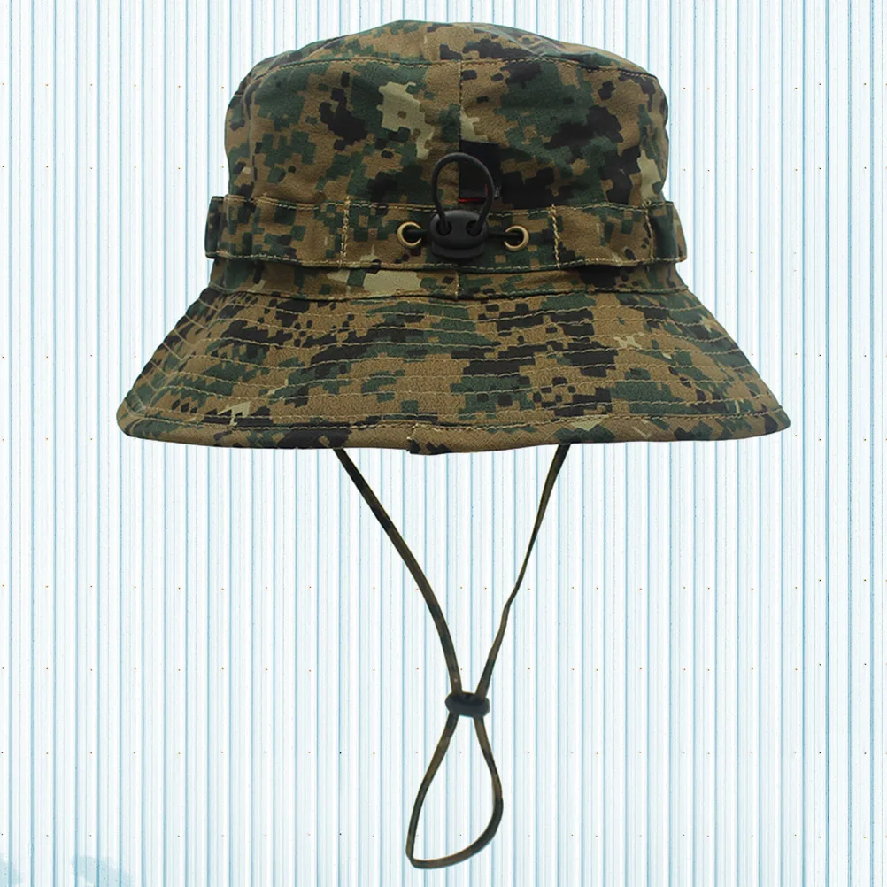 

Men Has Camouflage Bucket Hat Fishing Outdoor Boonie Can Be Accommodated