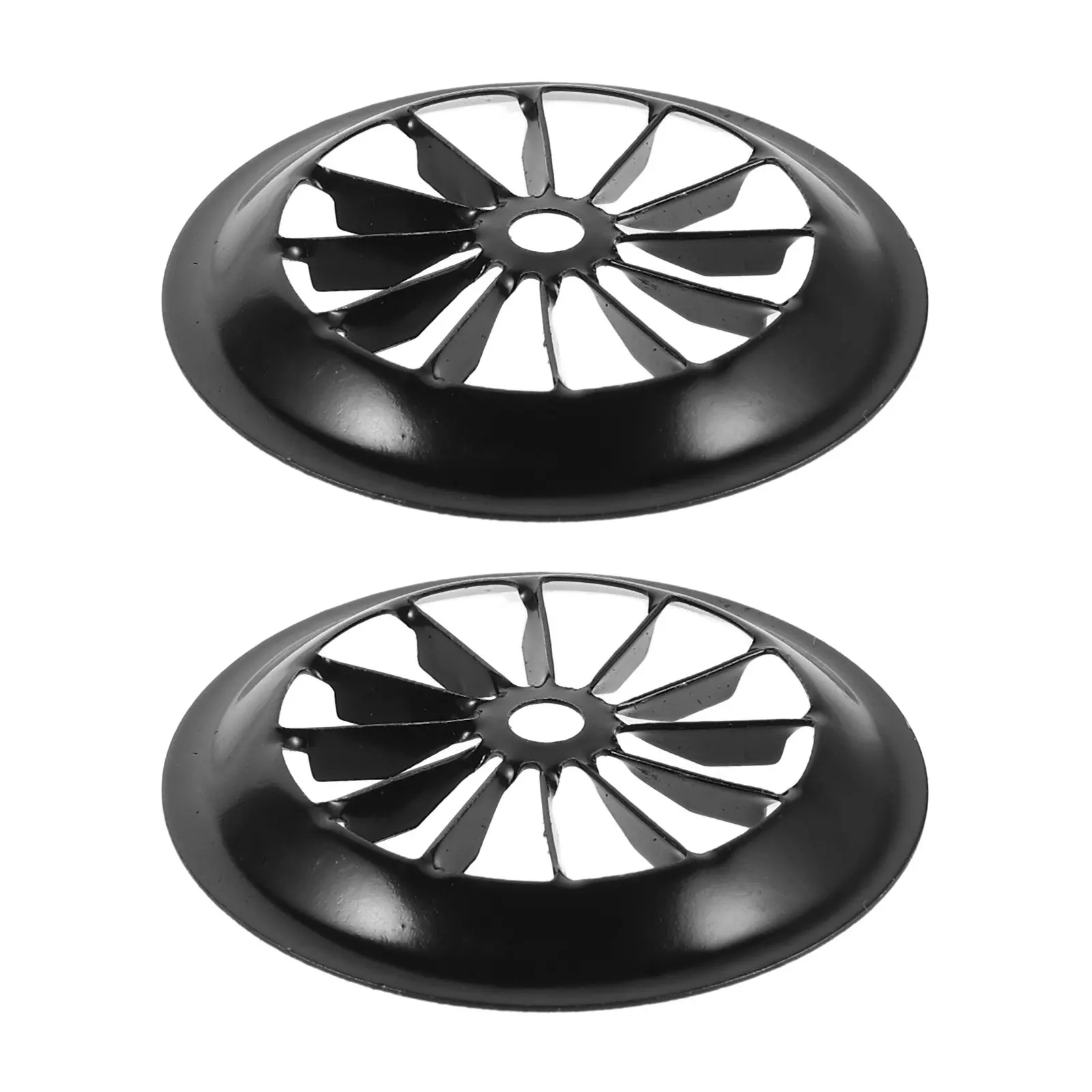 2Pcs Hair Dryer Accessory Black Mesh Front Cover Reusable Ventilation Filter Dustproof Cap Salon Home Use Replacement Grille