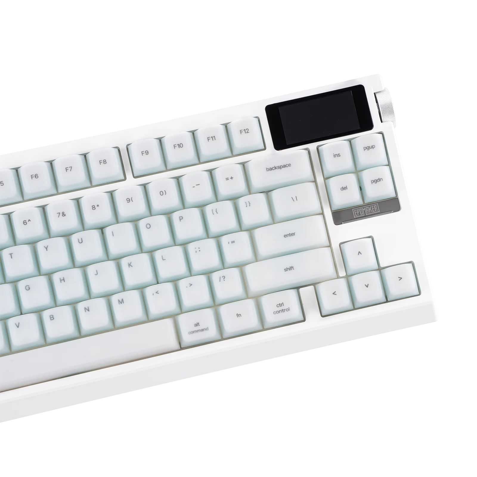 EPOMAKER G84 PRO 80% ANSI US QWERTY Układ Klawiatury Mechanicznej Gamingowej Przewodowa/Bluetooth/Bezprzewodowa 2.4Ghz z Ekranem Szklanym i Metalowym Pokrętłem — zdjęcie produktu 4