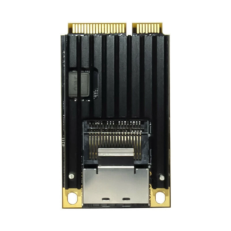 

MINI Pci-E To Dual Port Gigabit Ethernet Network Card 1000M SFP Industrial Optical Fiber Server Card I350 Chipset