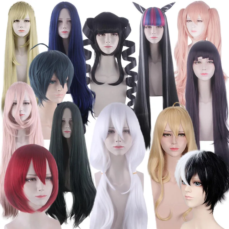 

Long Straight White Synthetic Wig for Women Party Costume Heat Resistant Fiber Natural Cosplay Hair