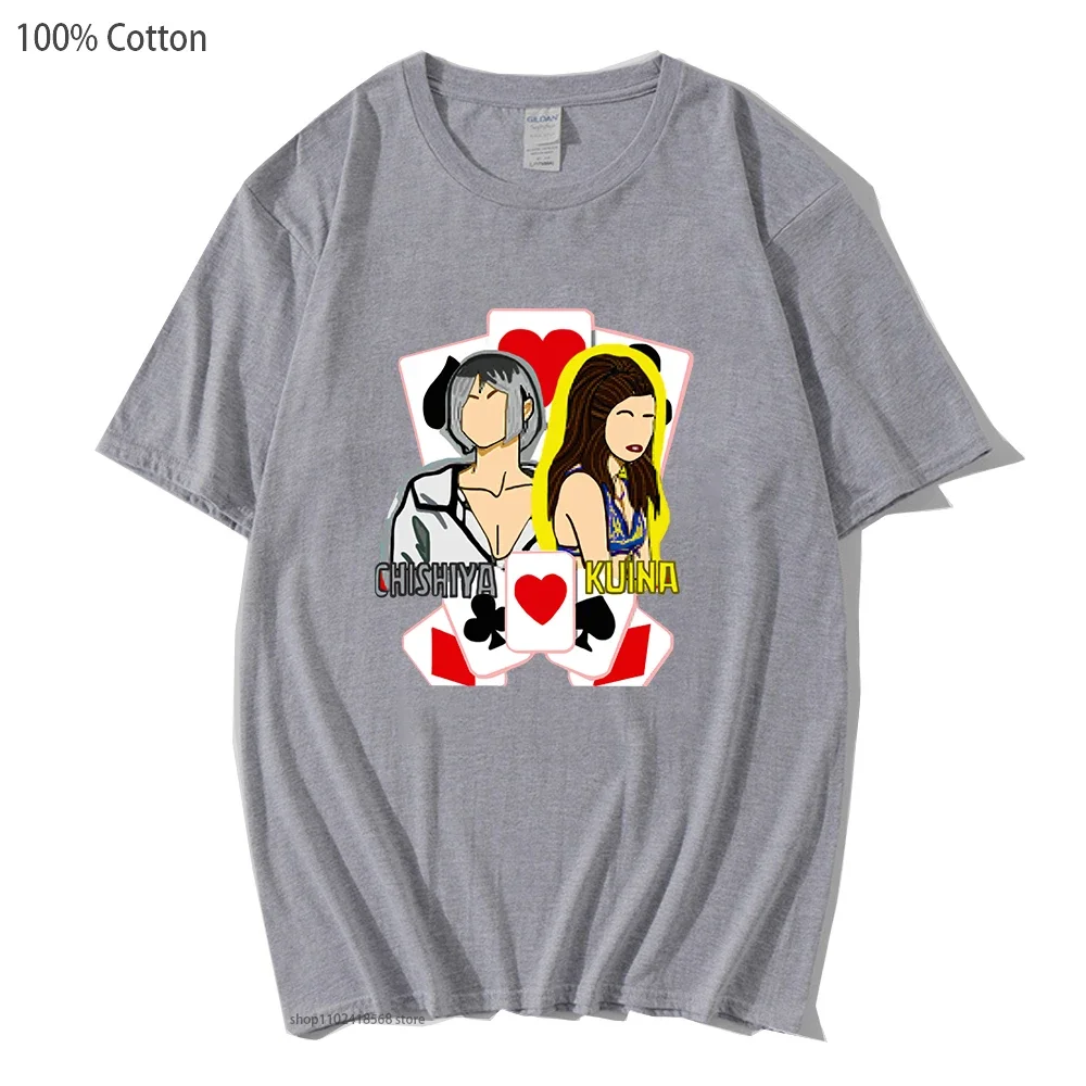 Alice In Borderland T-Shirts Chishiya and Kuina Graphic Tshirts Anime Tees Men Cartoon Streetwear Women Tops 100% Cotton Clothes
