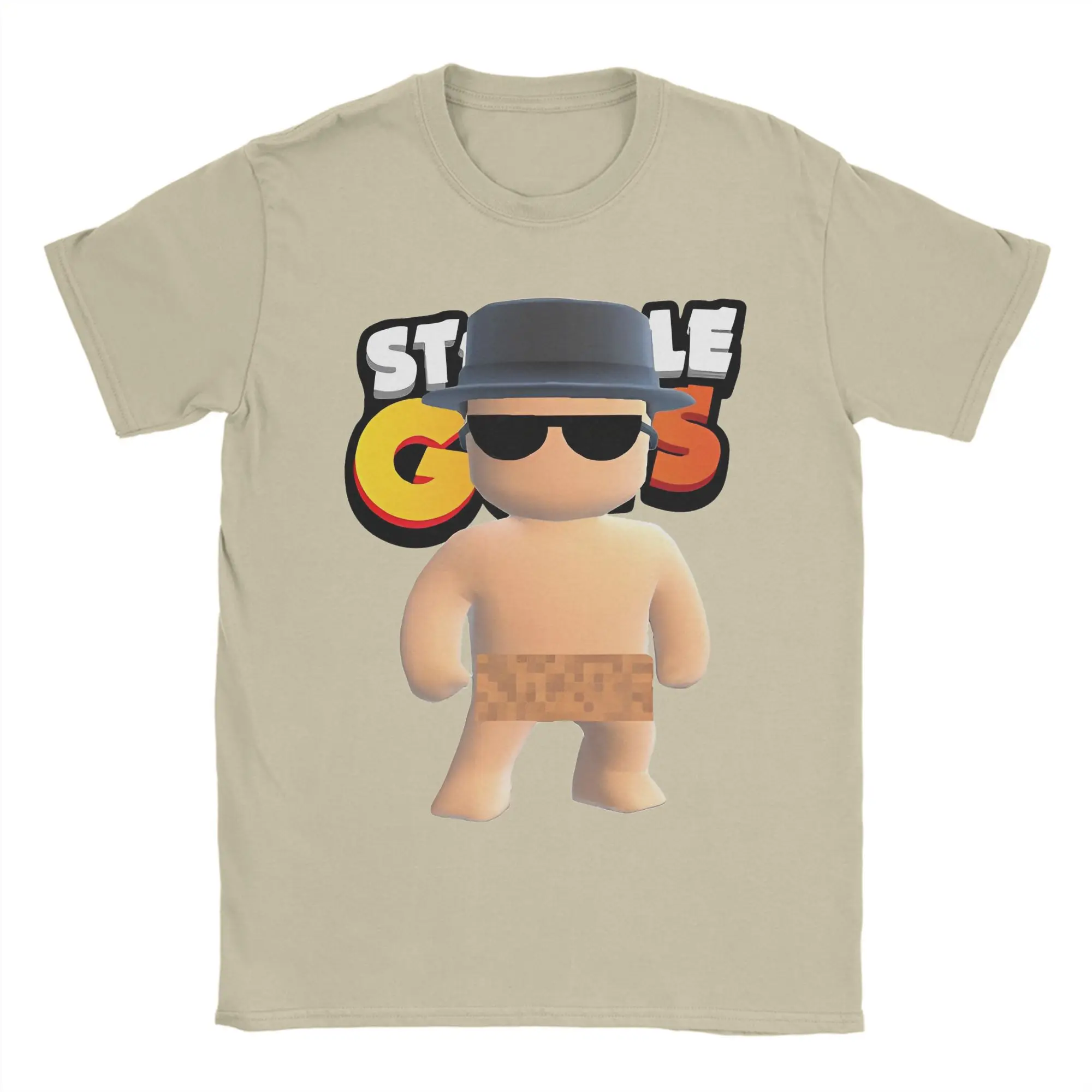 

Casual Stumbles Guy Free Spirit T Shirt Unisex Crewneck Short Sleeve Tops Shirts Cotton Summer Clothes