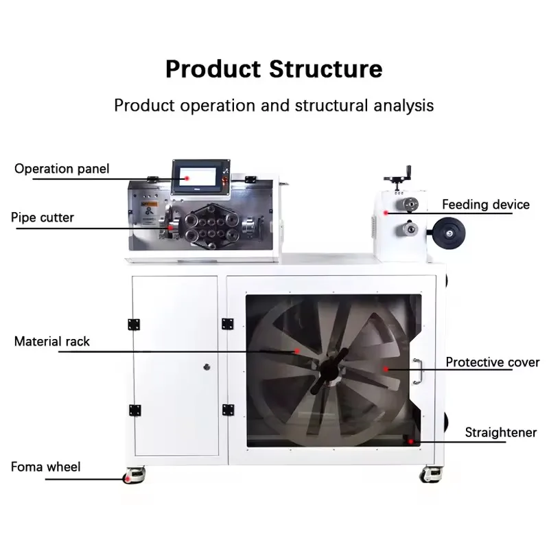 Fully Automatic Microcomputer Tube Cutting Machine High Speed Cutting Hose PVC Heat Shrink Sleeve Silicone PE Plastic Pipe