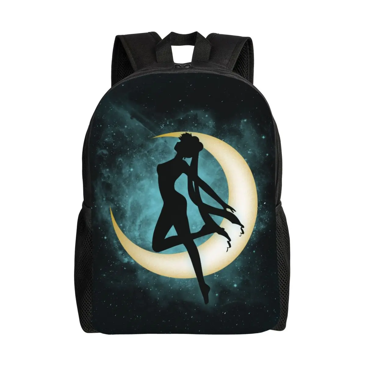 Mochila Personalizada de Anime Super Moon Power Magical Girl, Mochila Casual para Mujeres y Hombres, para la Universidad y la Escuela