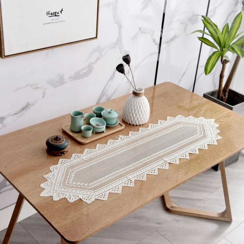 

Hot Sale Lace White Square Table Cloth, Wedding Table Cloth Embroidered Tablecloths Used for Rectangular Dining Table Mat