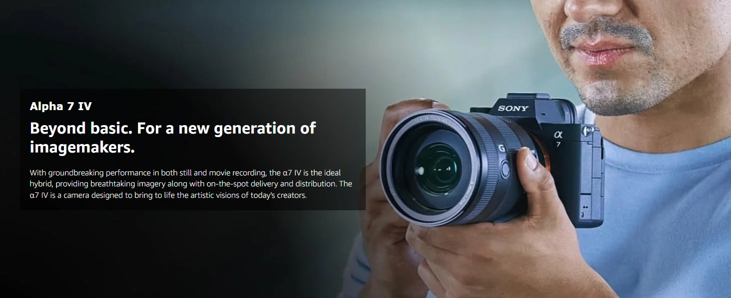 Sony A7IV Alpha A7 IV Full Frame Mirrorless - Stills. Video. Beyond.7K Oversampled 4K. Cinematic Quality in Your Hands. S568c6512bf9a40d58e3b51bf44ca5b91d