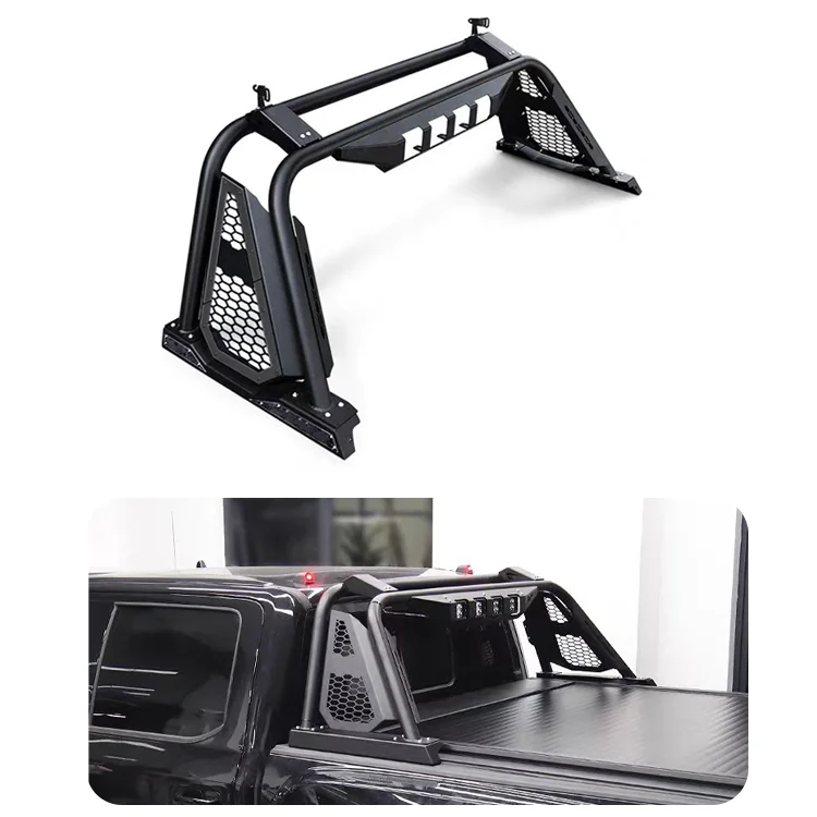 Universal Truck Bed Rack Cargo Carrier Full Size Pickup Steel Gantry for Toyota Ranger F150 Pickup Roll Bar Frame