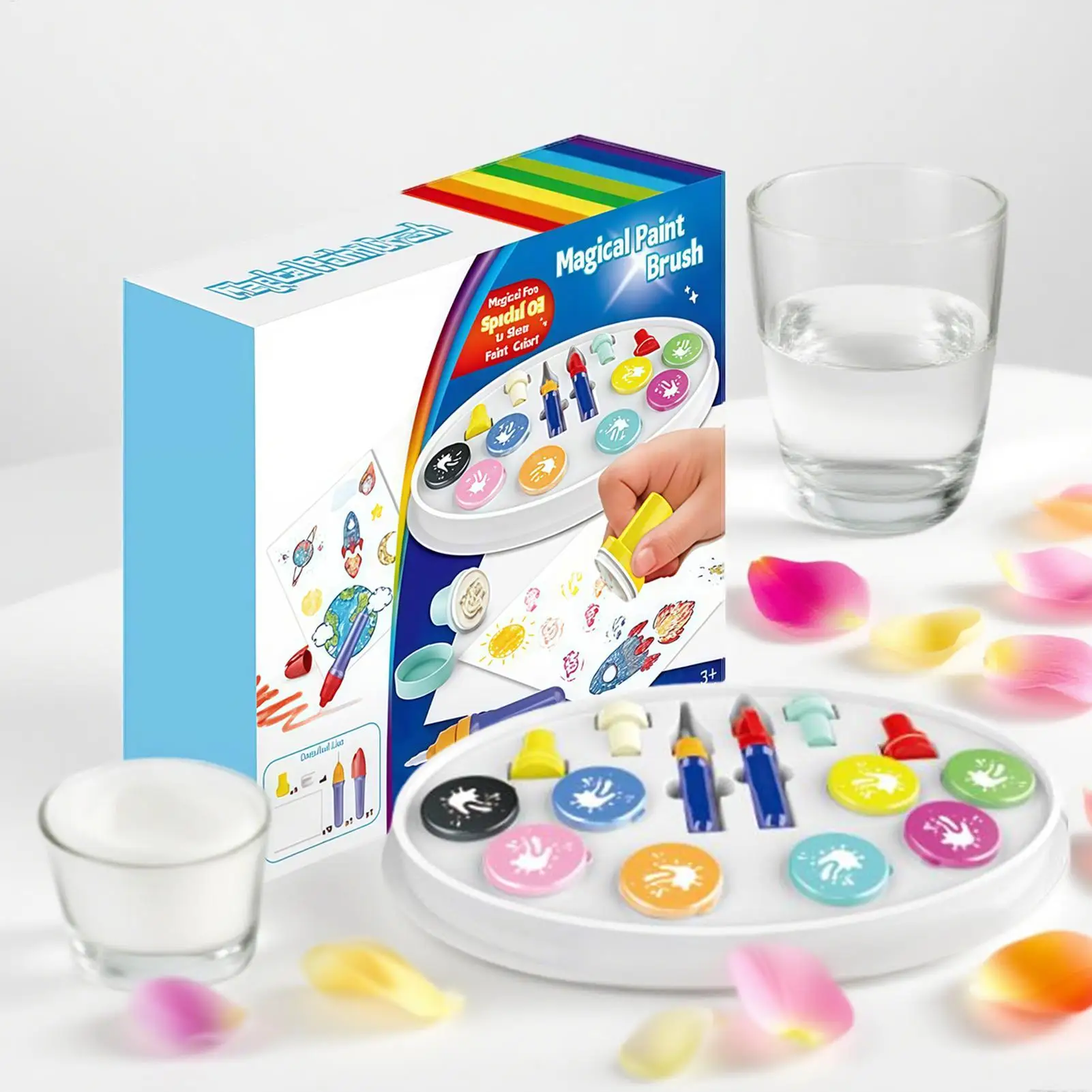 

Water Brush Pens Watercolor Brush Marker Set Art Markers Coloring Drawing Graffiti Tools With Stamp For Boys Girls Parent-child