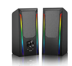 3D Computer Speaker Stereo Sound Subwoofer Bluetooth Speaker For Macbook Laptop Notebook PC Music Player Wired Loudspeaker