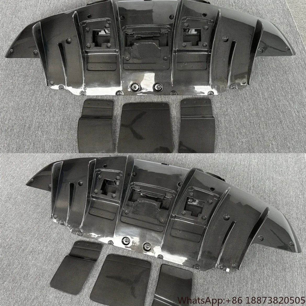 N Style For Ferrari F8 Carbon Fiber Diffuser Spoiler  Body Kit