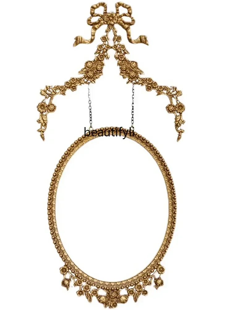 

Французское резное настенное украшение, декор для дома, настенный декор, настольное зеркало для макияжа, реквизит для фотосъемки SSS