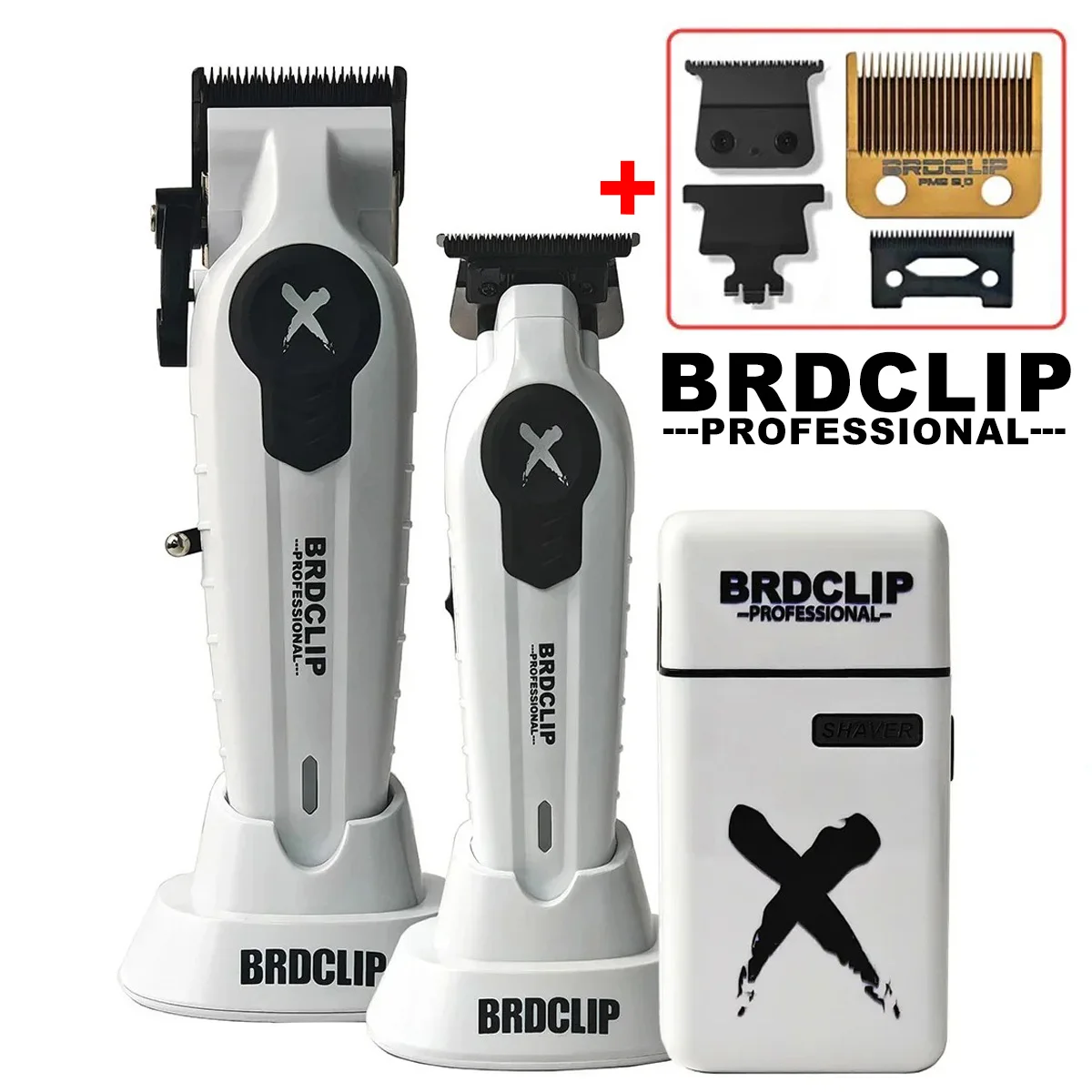 BRDCLIP Professional Electric Hair Clipper Trimmer Shaver FA1C FA1T FK701 Gradient Salon Hair Styling Tool DLC Coated Fade Blade