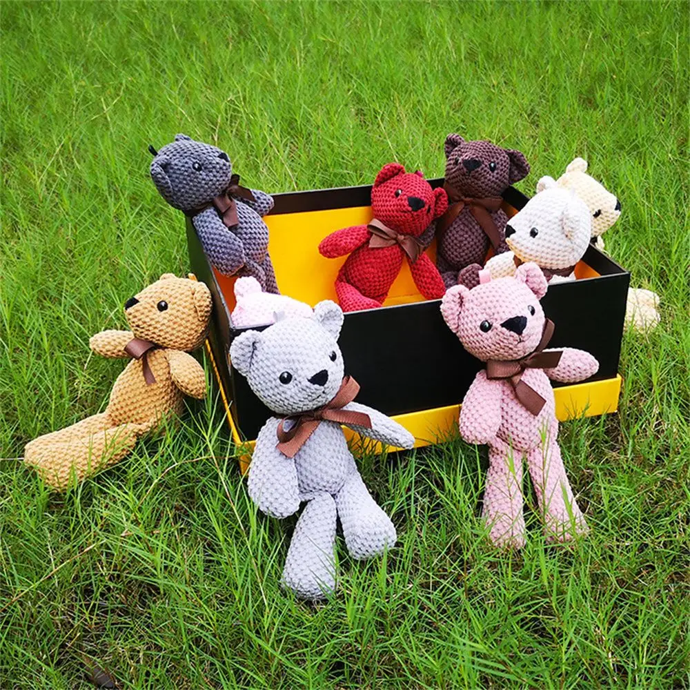 15cm Wedding Party Decor Plush Pendant Key Pendant Bear Plush Toy Soft Toys Bear Stuffed Toys Stuffed Animals Birthday Gift