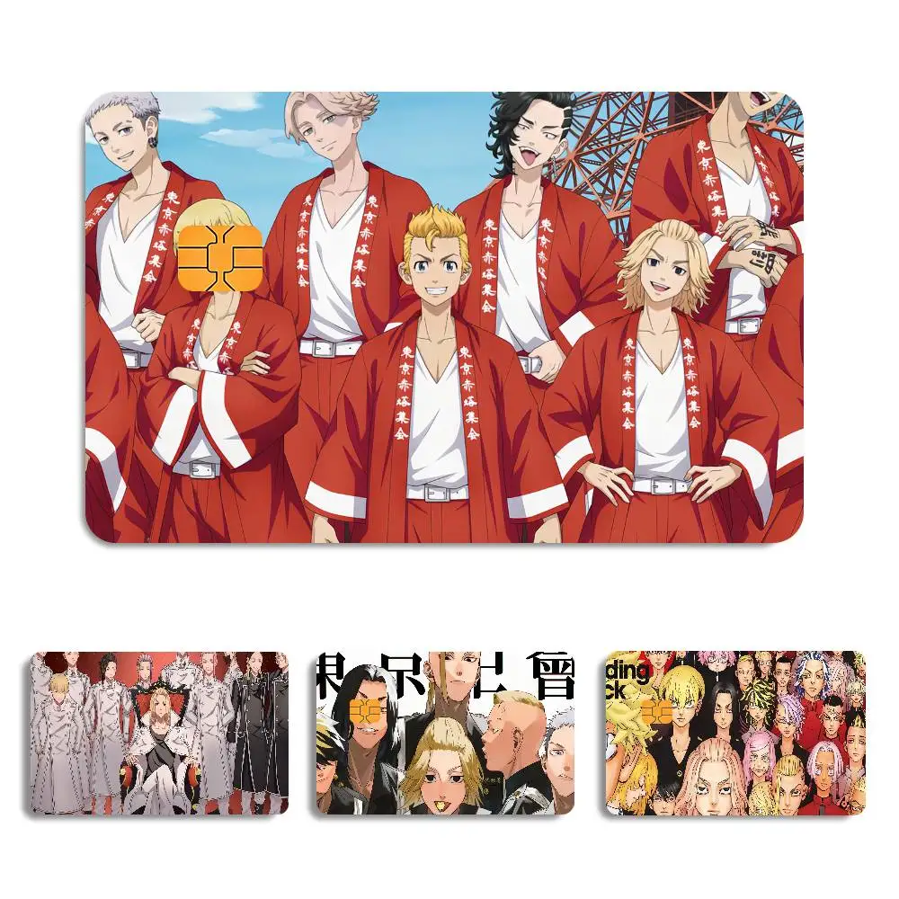 Hot Blood T-Tokyo-o R-Revengers h-hogar Waterproof skin protector stickers for bank cards credit cards debit cards public cards