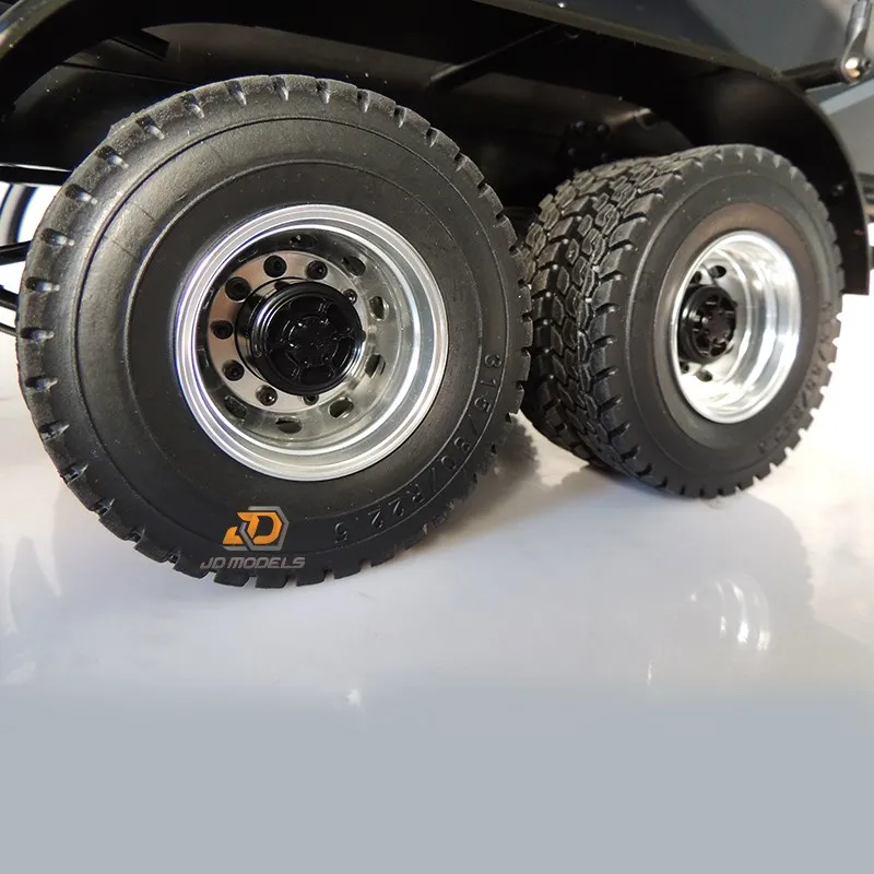 

JDMODEL1:14 Trailer Hub Metal Drum Rear Narrow Hub Static Point Model JDM-7 For Tamiya Rc Truck Trailer Tipper For Scania Man