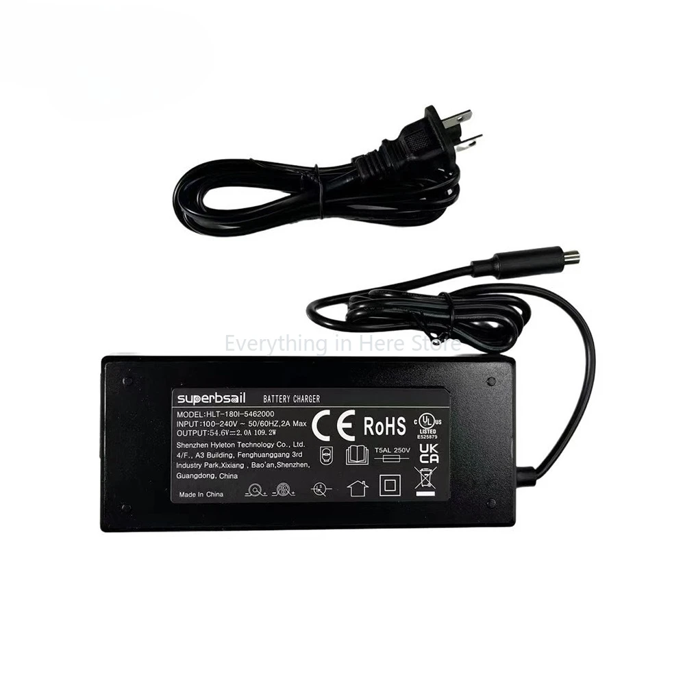 

54.6V 2A Charger Power Supply Adapter Accessories for KUGOO Kukirin G2max Electric Scooter Charger Cycling Accessories