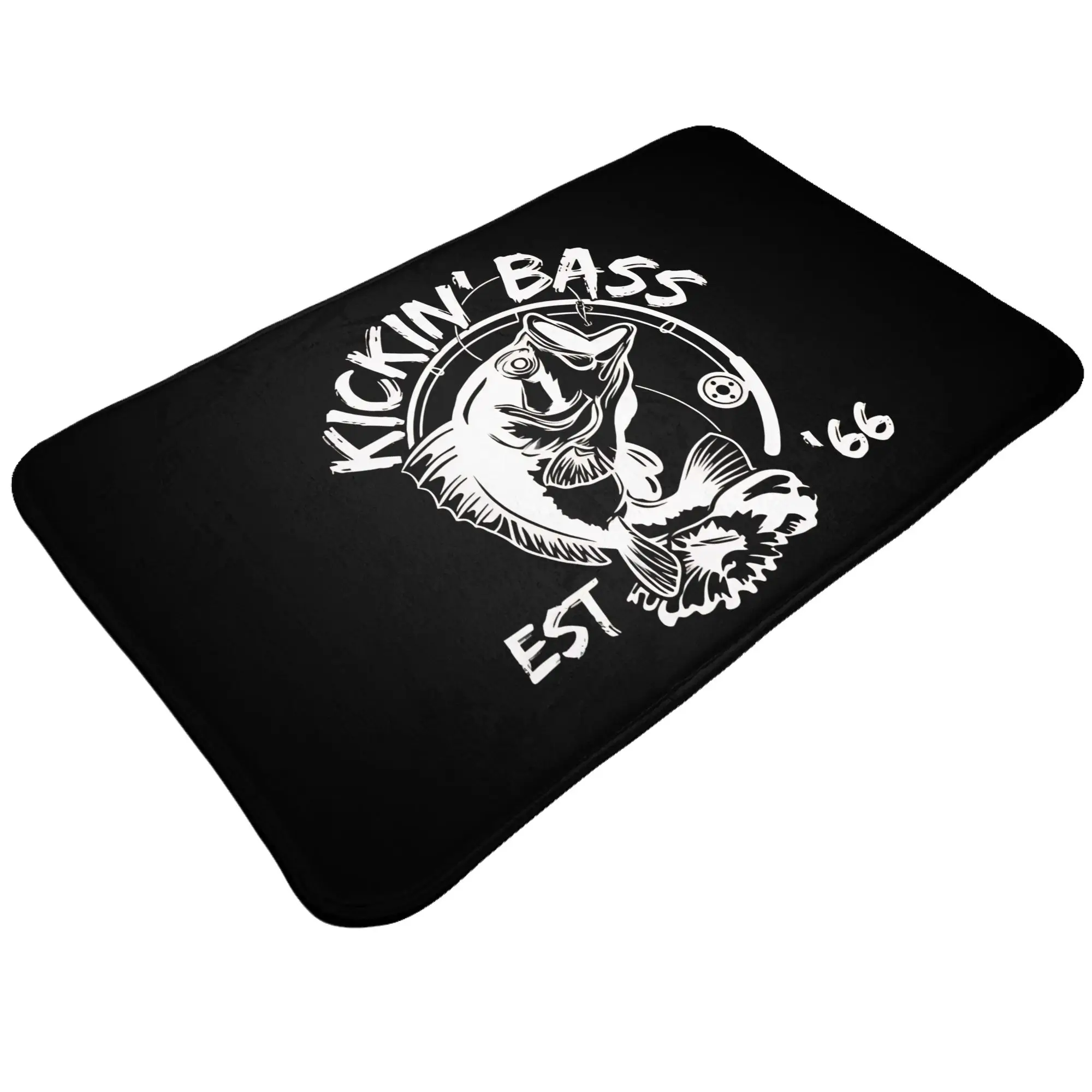 Bass Fisherman Born In 1966 Bass  Decorations Bedroom Mat 60th Birthday Doormat Living Room Carpet Entrance Door Rug Home Decor