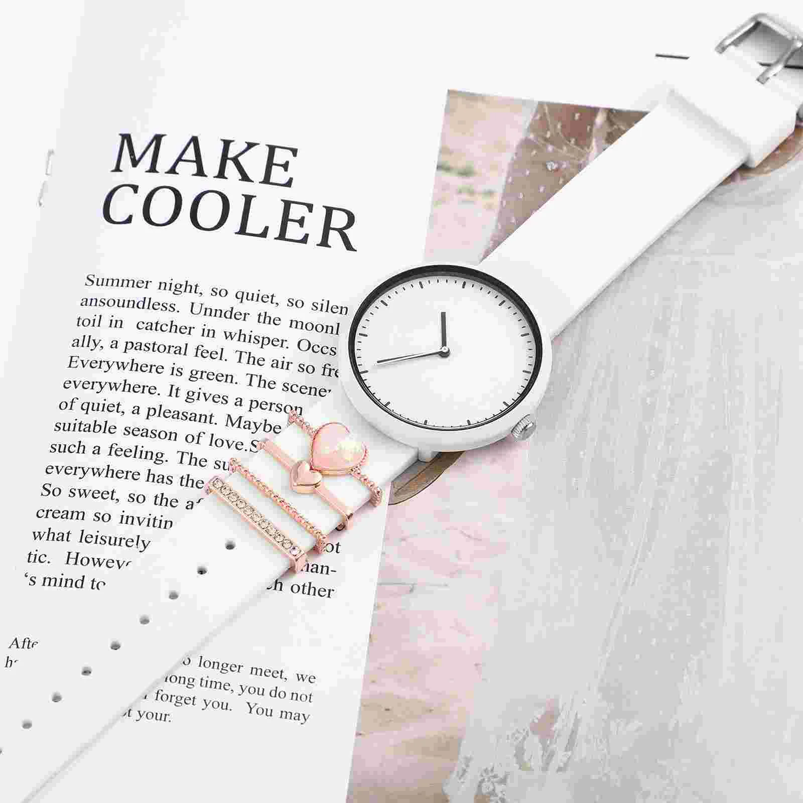 4 Pcs Watch Strap Decoration Smartwatch Accessories Band Decorative Loops Watchband Highlights Personalize Rings Zinc Alloy for