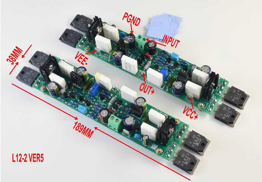 L12-2 Stereo Audio CLASS AB Power 2.0 Post-Amplifier Board DIY kit for choose